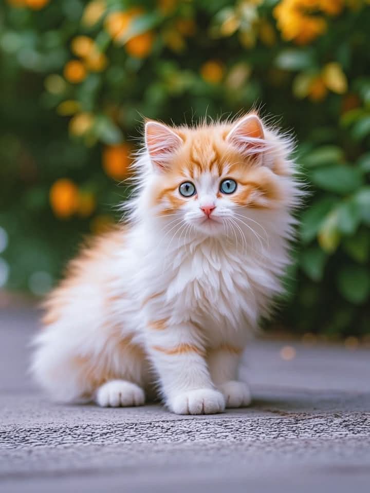 Cute adopted cat